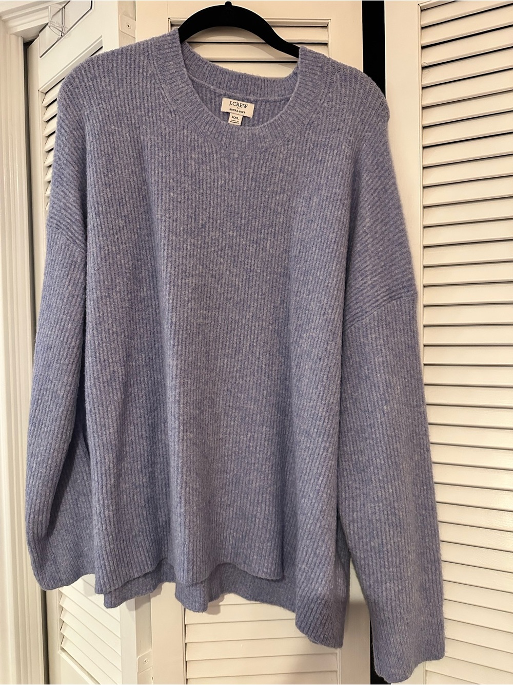 J. Crew Lavender Crewneck Ribbed Sweater